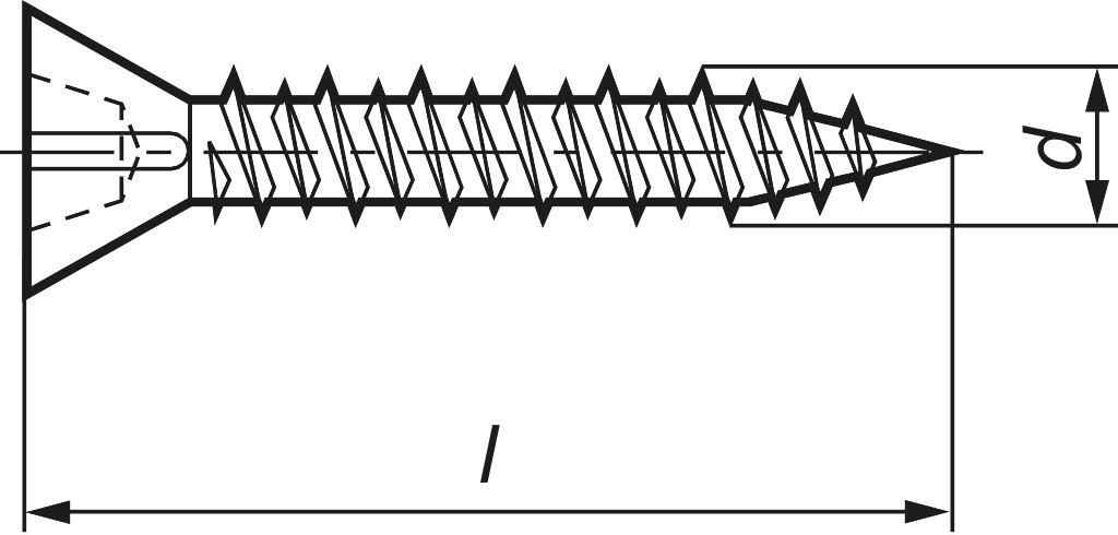 Fermacell screws  3,9 x 19  steel phos., for gypsum fiber plates